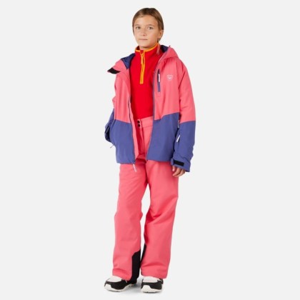 Rossignol GIRL INSULATED SKI PANT-TEA ROSE-kalhoty