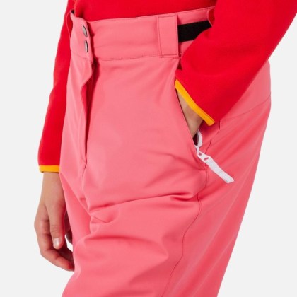 Rossignol GIRL INSULATED SKI PANT-TEA ROSE-kalhoty