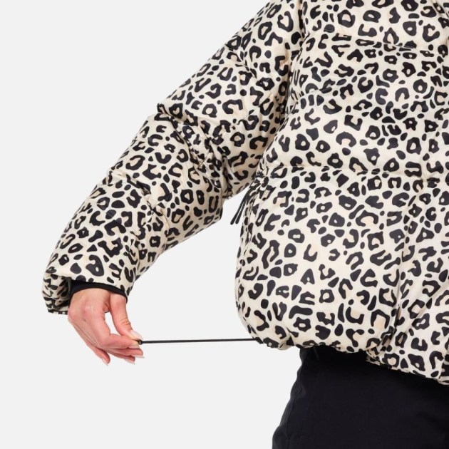 Rossignol W ARETU ALLOVER DOWN JKT-NATURE WILD LEOPARD PRINT-TA - JACKETS