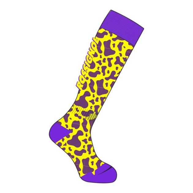 Rossignol SUPER SOCK-COWNO SUPER YELLOW PRINT-ponožky