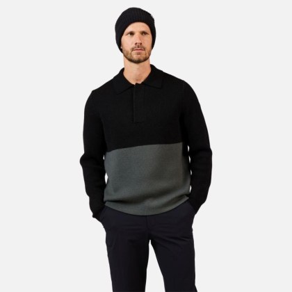 Rossignol CORBYR POLO SWEATER-BLACK-svetr