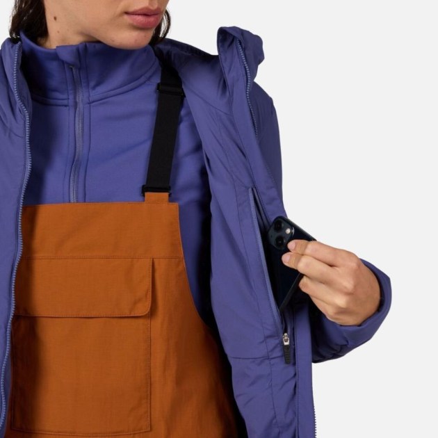 Rossignol W OPSIDE HOODIE IN HEAVY INSUL-FUTURE BLUEE-bunda