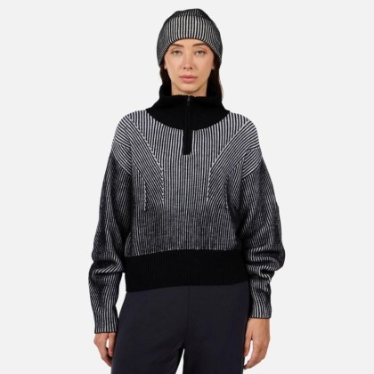 Rossignol W BRIGEL HZ MERINO SWEATER-BLACK