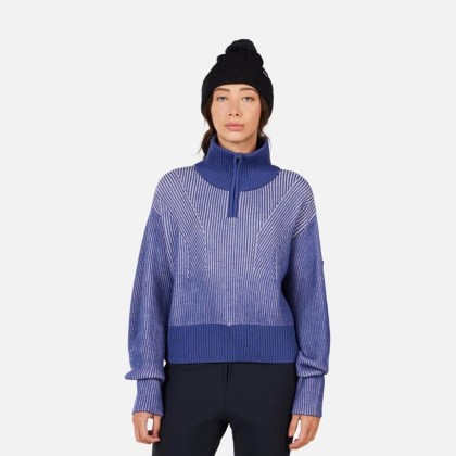Rossignol W BRIGEL HZ MERINO SWEATER-FUTURE BLUE