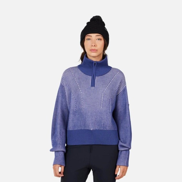 Rossignol W BRIGEL HZ MERINO SWEATER-FUTURE BLUE