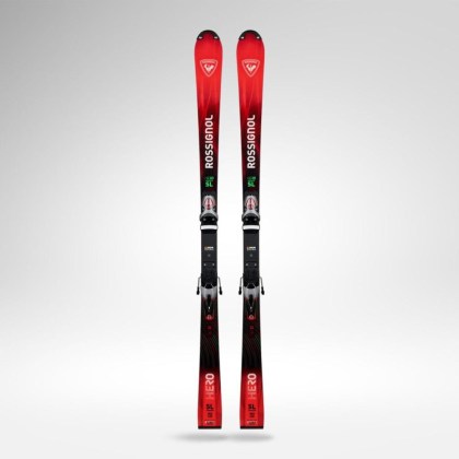 Rossignol Hero FIS SL Fac 165 R22 + Spx 15 Rockerace Silver Red závodní lyže