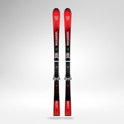 Rossignol Hero FIS SL 157 R22 + Spx 15 Rockerace Silver Red závodní lyže