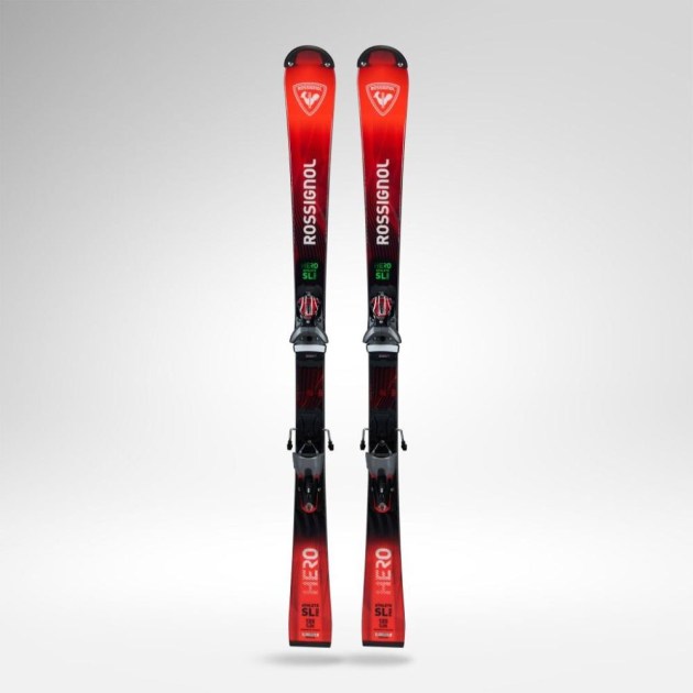 Rossignol Hero SL Pro 128-149 R21 Pro + Nx 10 GW B73 Silver Red závodní lyže