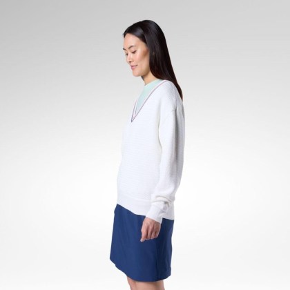 Rossignol Knitted V Neck White