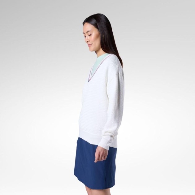 Rossignol Knitted V Neck White