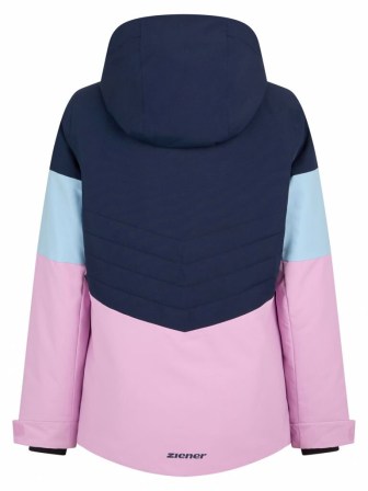 Ziener Arisa dětská lyžařská bunda tulipánově růžová